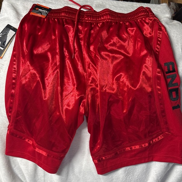 AND1 Racing Red Core Shorts - Picture 3 of 4